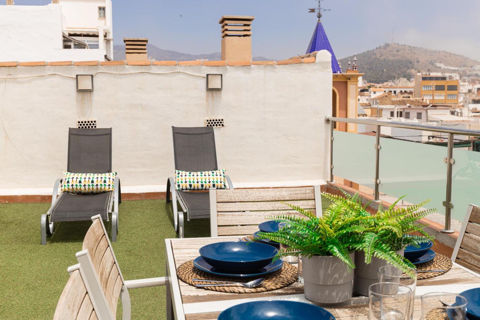 C103 - Sunny Terrace, Old Town Views Appartement Málaga